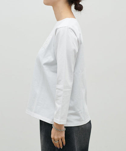 立體厚繡小Logo設計 NEW 長袖T恤