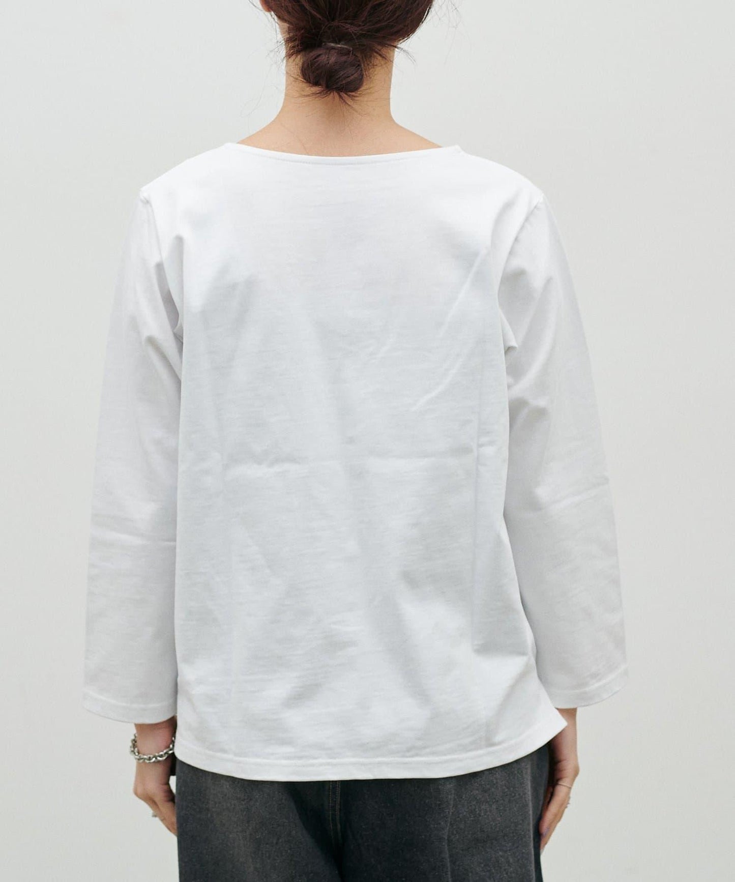 立體厚繡小Logo設計 NEW 長袖T恤