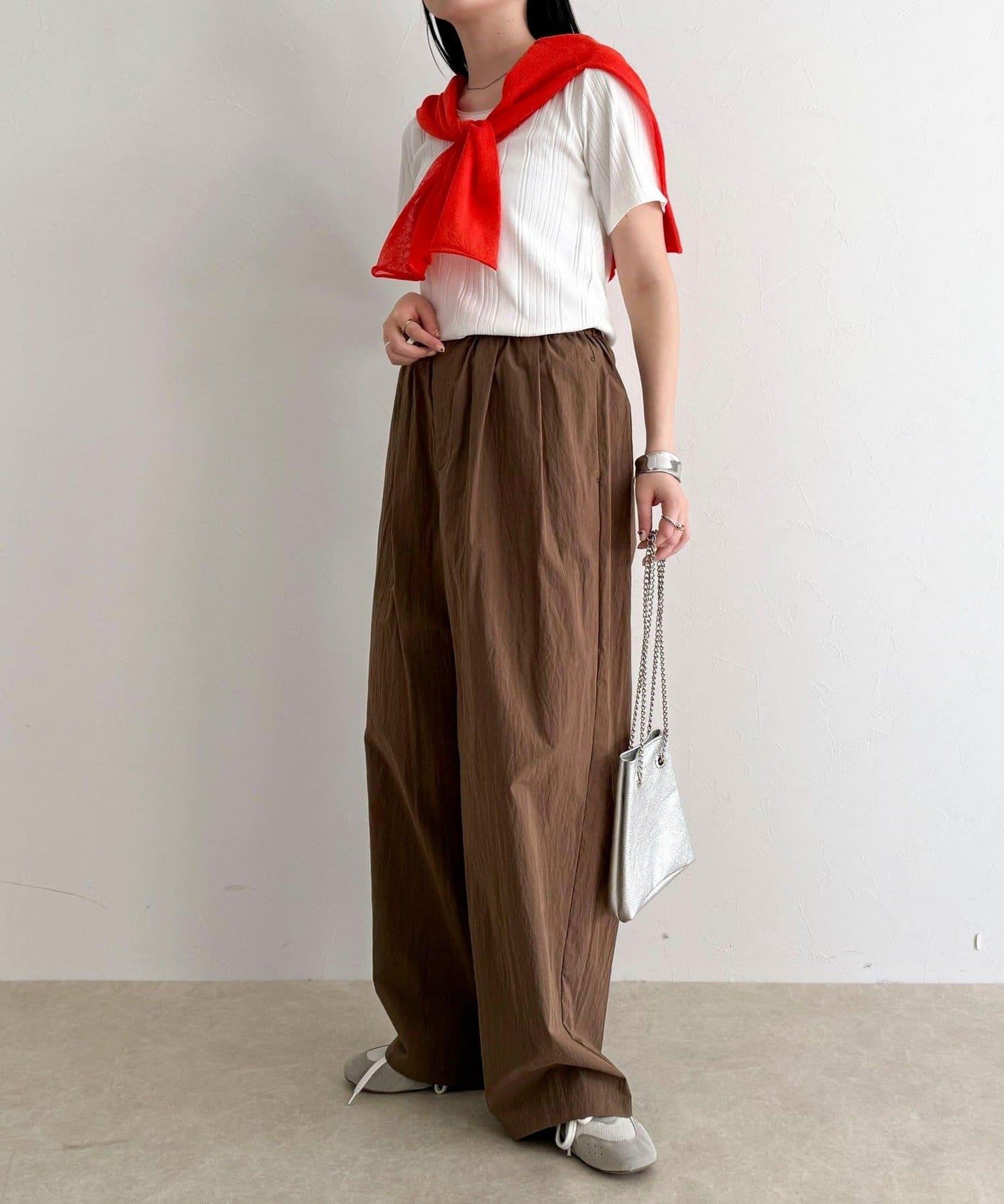 隨機羅紋 五分袖 T恤