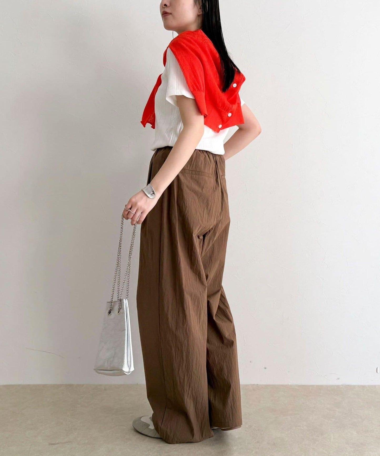 隨機羅紋 五分袖 T恤