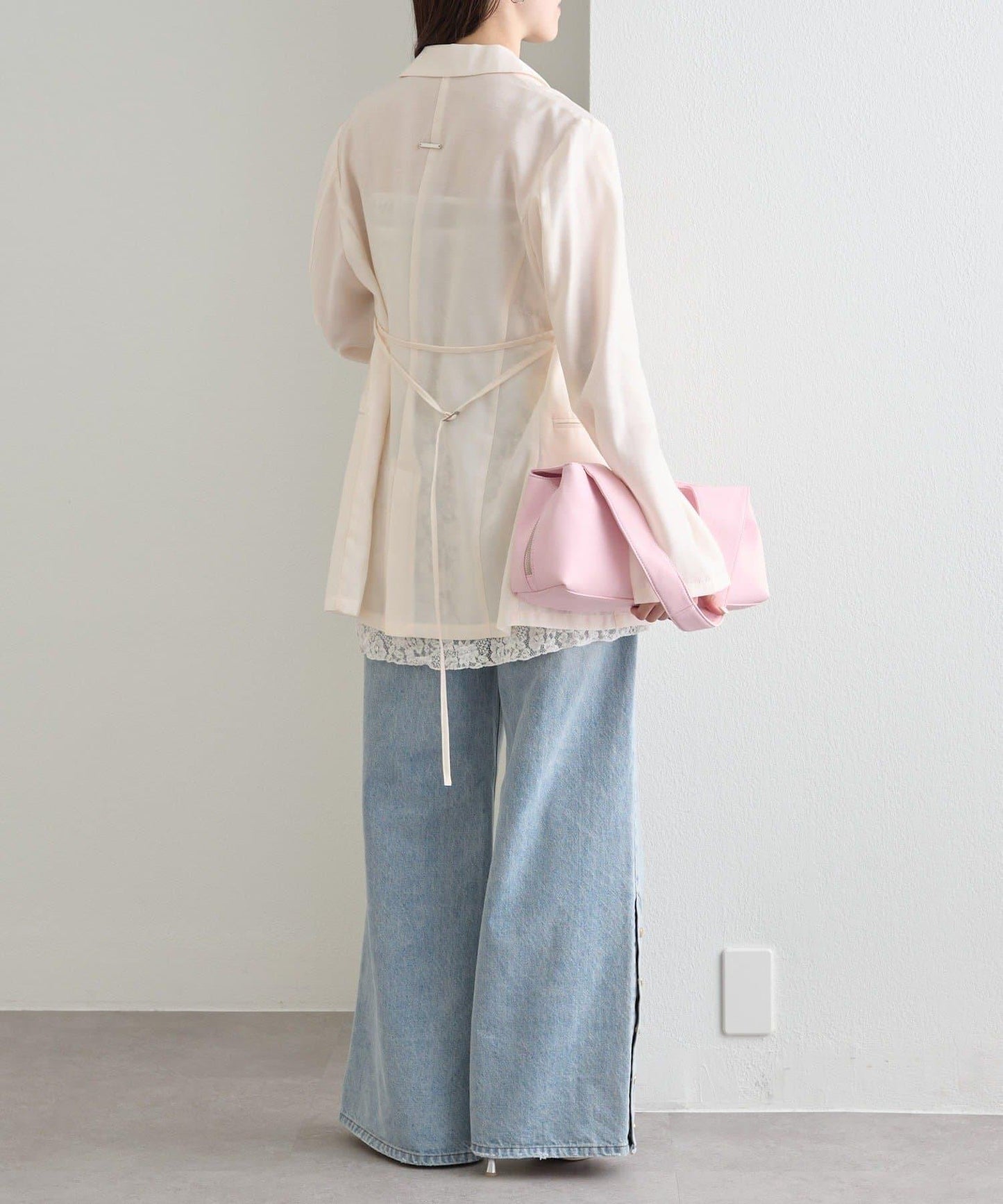 蕾絲裹身半身裙