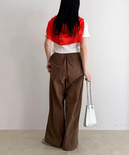 隨機羅紋 五分袖 T恤