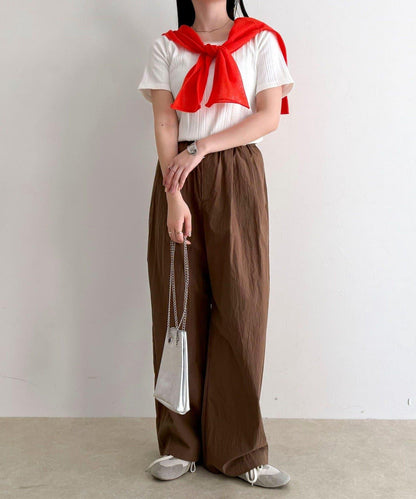 隨機羅紋 五分袖 T恤