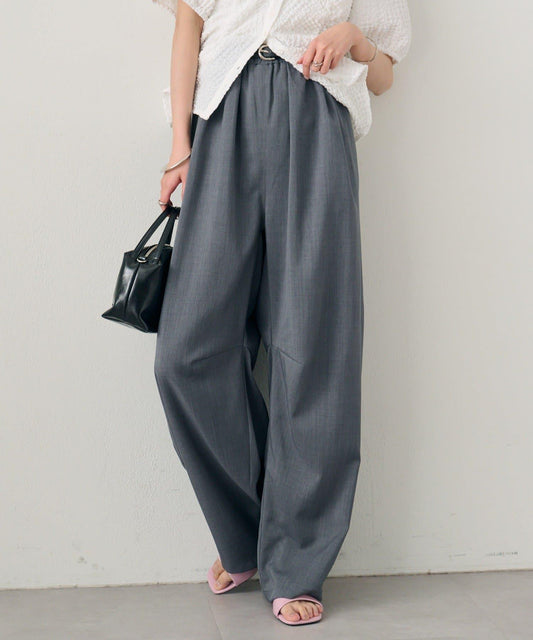 腰帶設計 寬鬆廓形 西裝褲