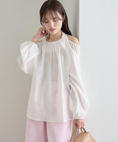 繞頸設計襯衫