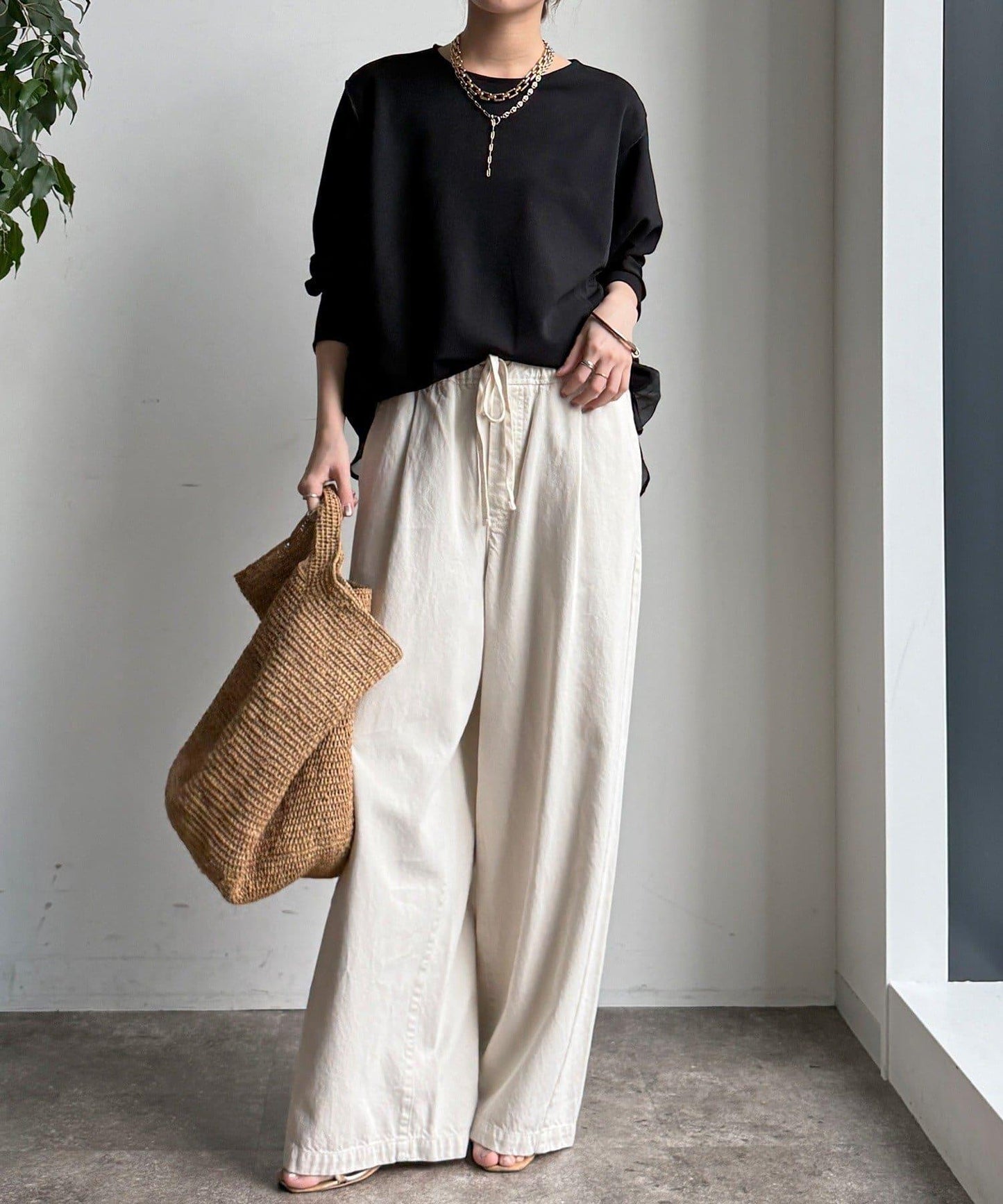 喬其紗與歐根紗拼接上衣