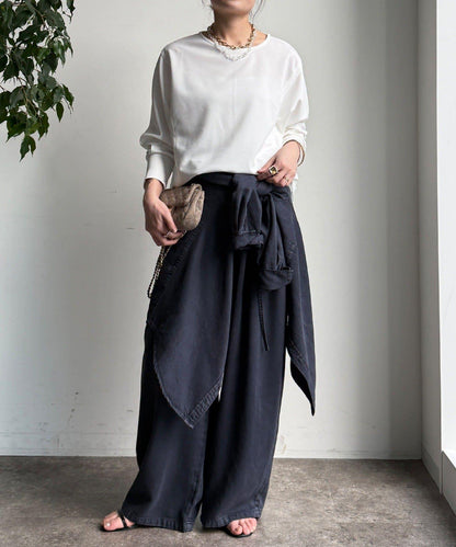 喬其紗與歐根紗拼接上衣