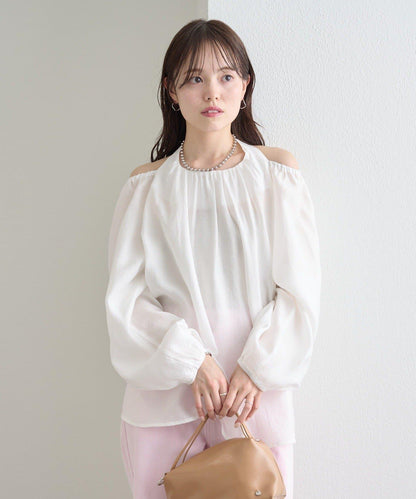 繞頸設計襯衫