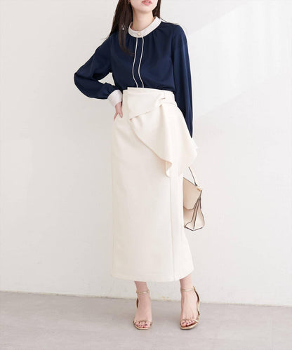 質感設計撞色紐扣襯衫