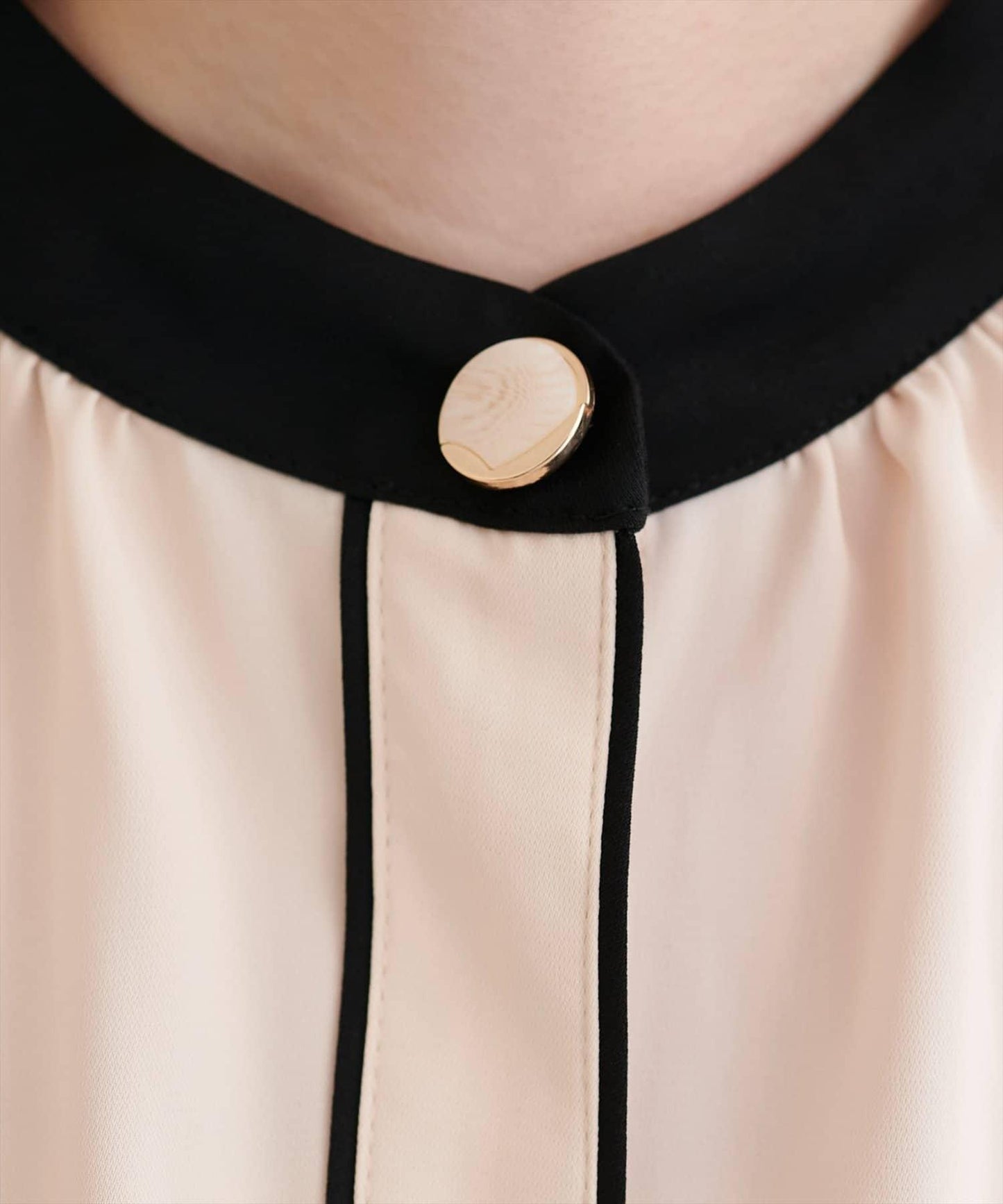 質感設計撞色紐扣襯衫