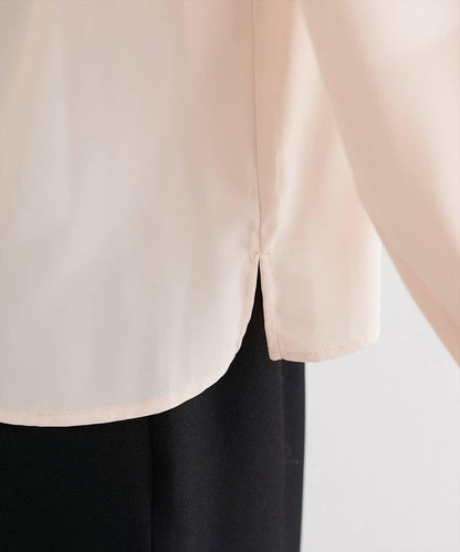 質感設計撞色紐扣襯衫