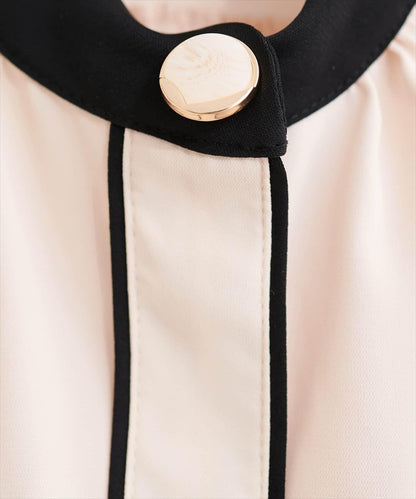 質感設計撞色紐扣襯衫