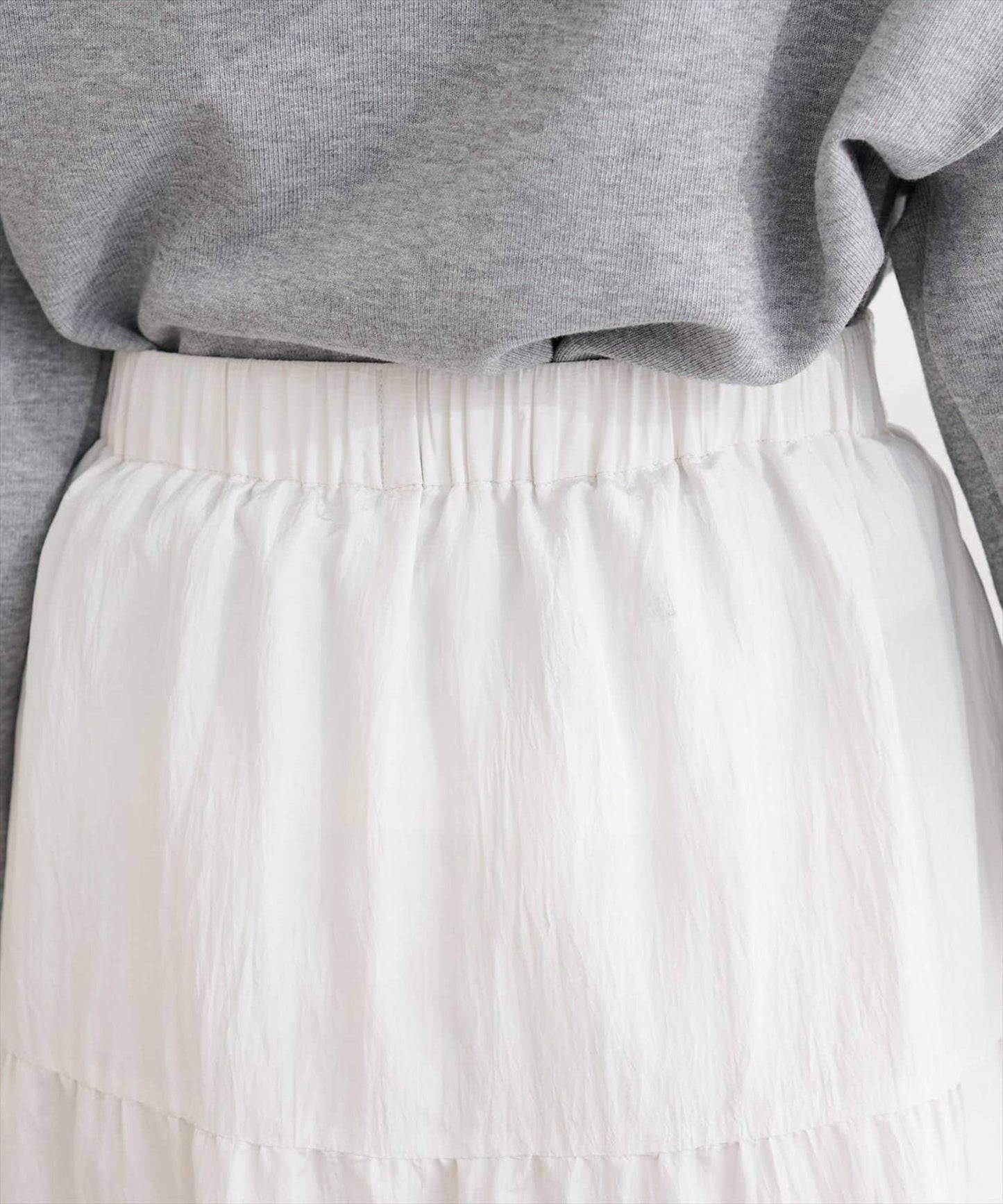 緞面層疊半身裙