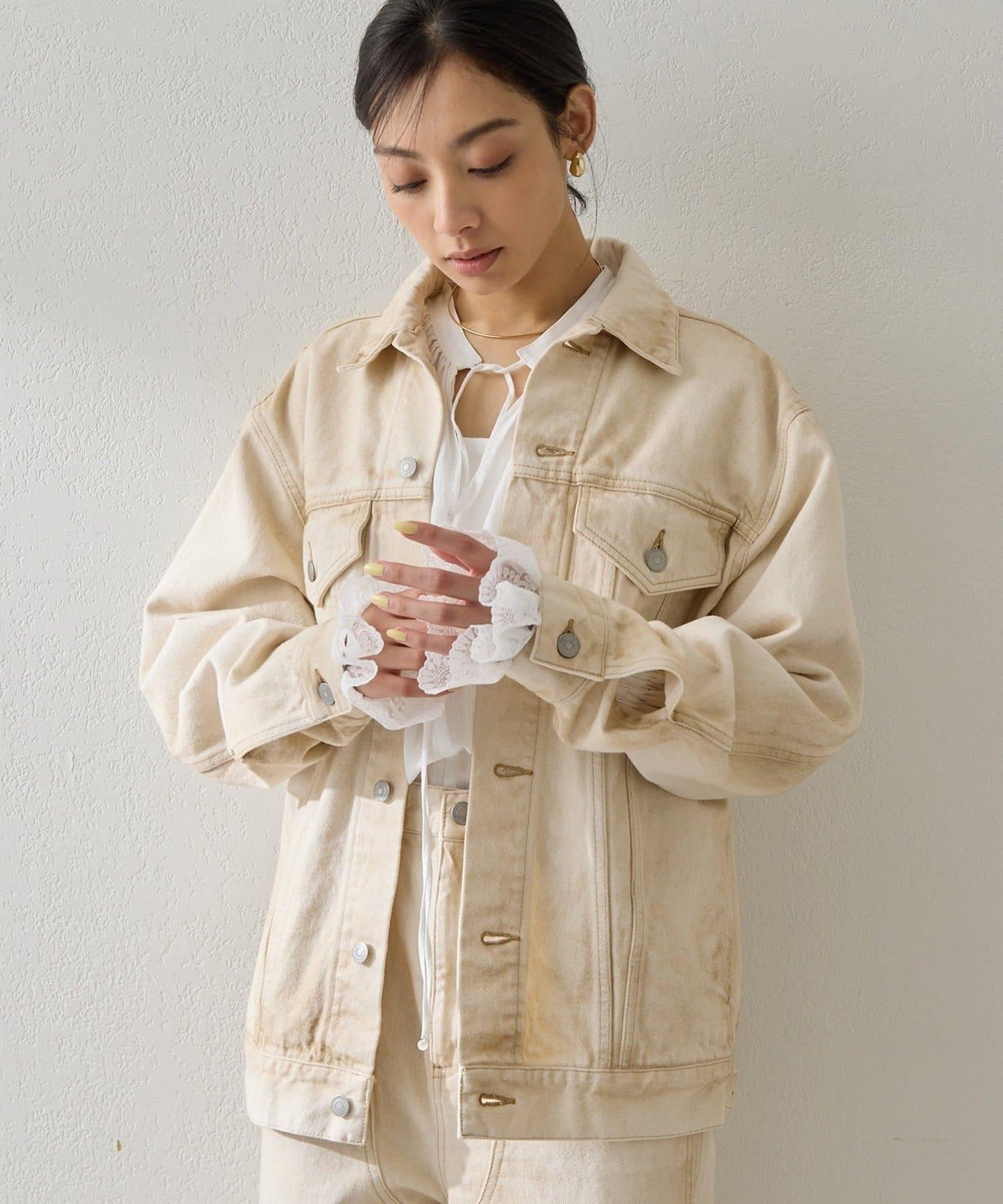 日曬褪色牛仔夾克