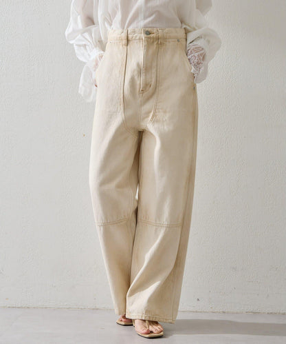 日曬做舊 雙膝補強 休閒褲