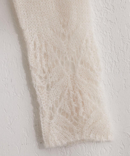 帶領設計袖針織上衣