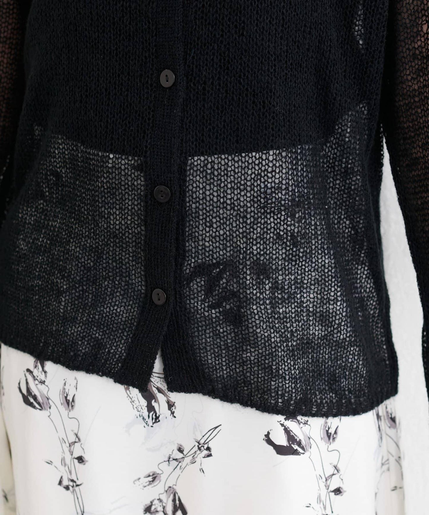 帶領設計袖針織上衣