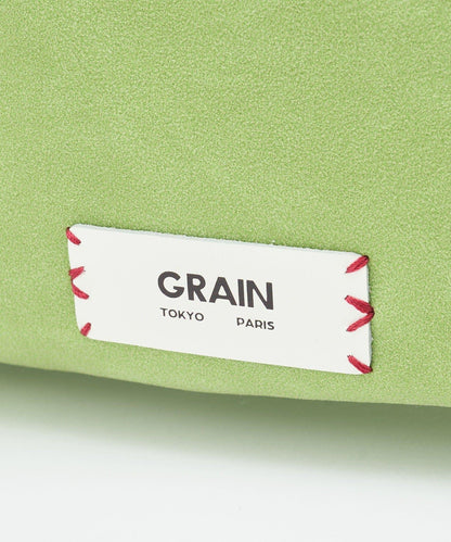 GRAIN/グレイン 麂皮拼接網紗托特包