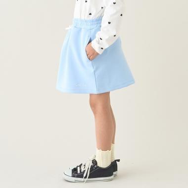 校園適用 衛衣材質蓬鬆設計 內搭安全褲 半身裙