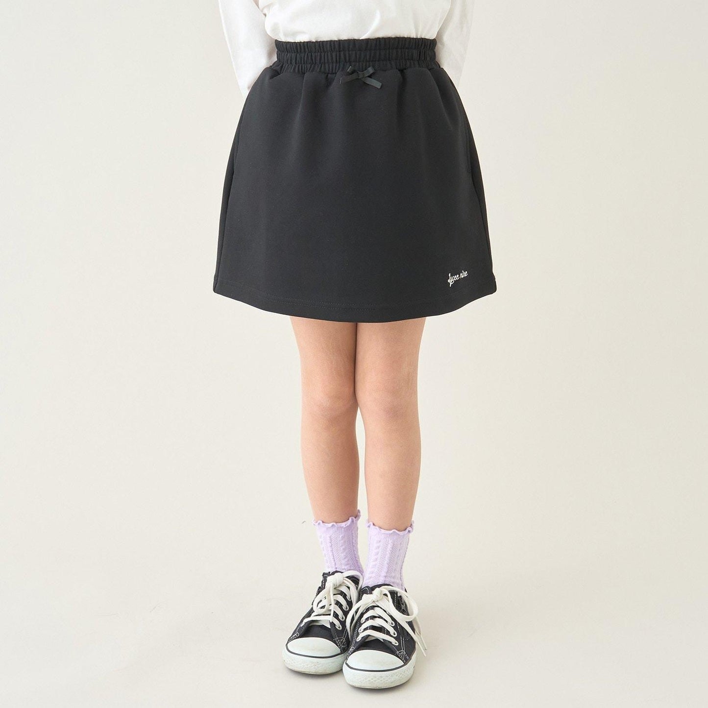 校園適用 衛衣材質蓬鬆設計 內搭安全褲 半身裙