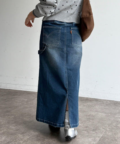 彈力工裝設計牛仔半身裙