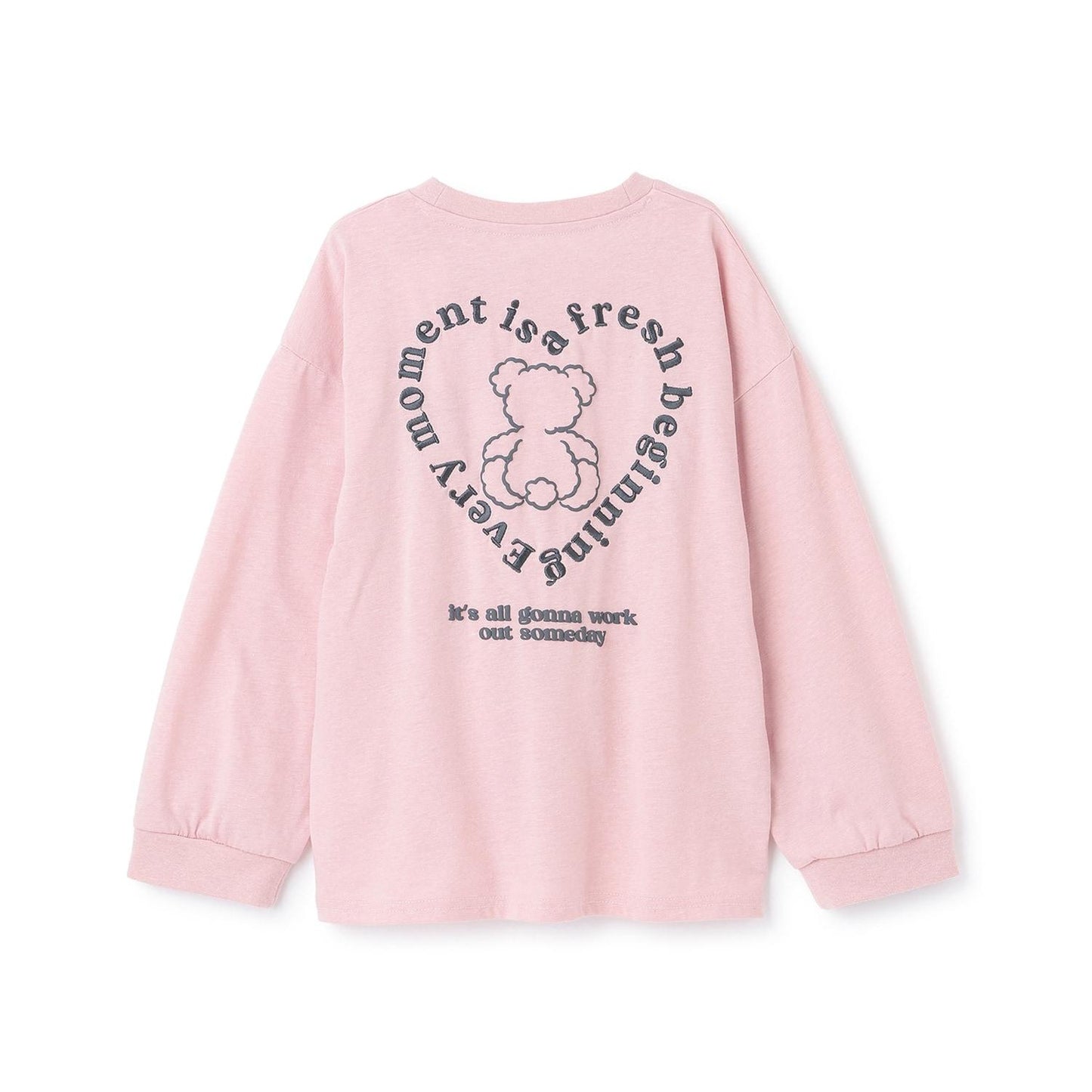 長袖 背部插畫印花 T恤