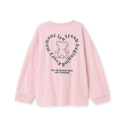 長袖 背部插畫印花 T恤