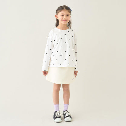 校園適用 衛衣材質蓬鬆設計 內搭安全褲 半身裙