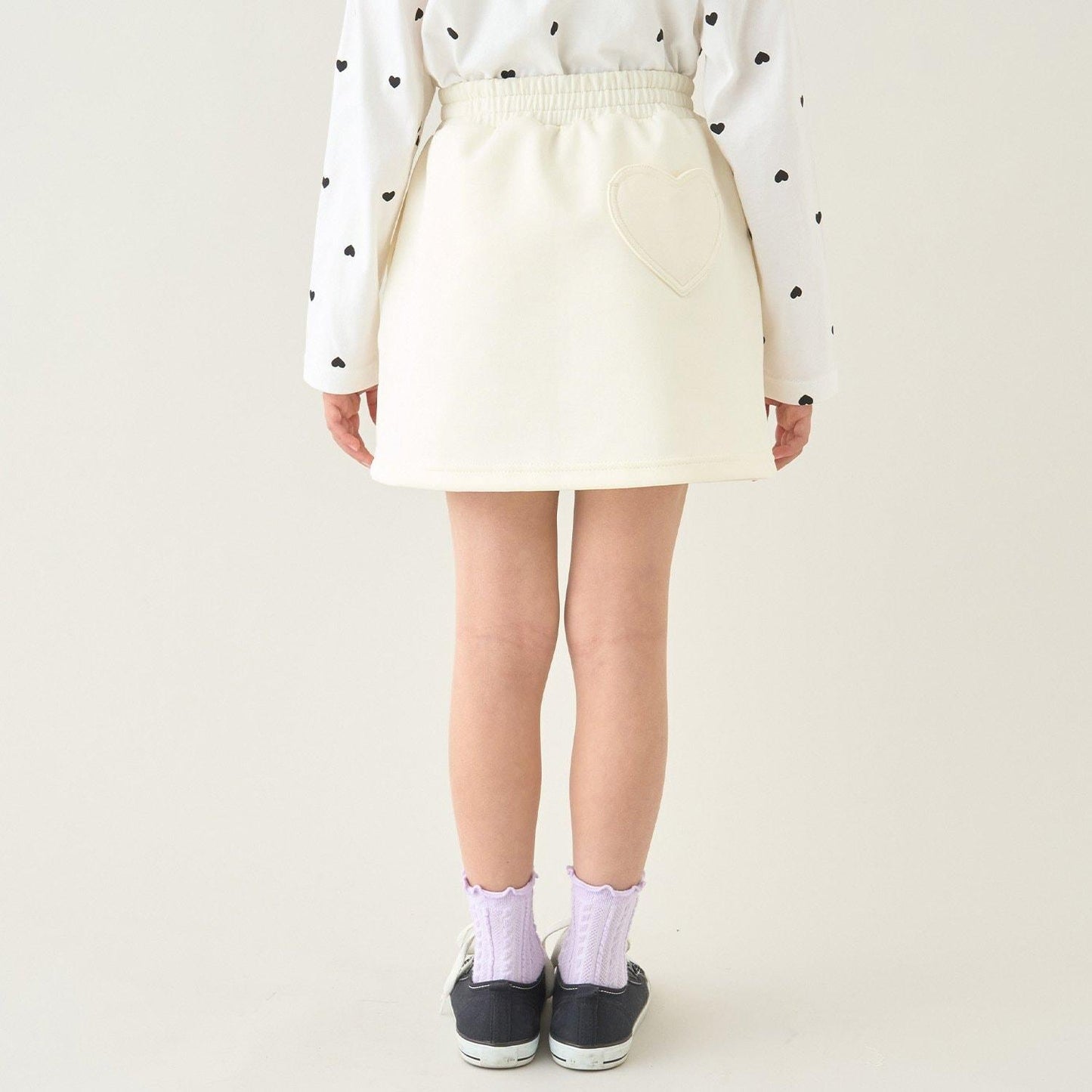 校園適用 衛衣材質蓬鬆設計 內搭安全褲 半身裙