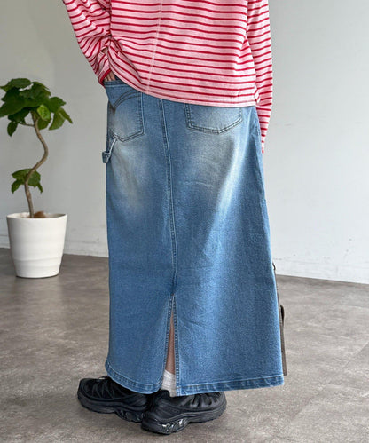 彈力工裝設計牛仔半身裙