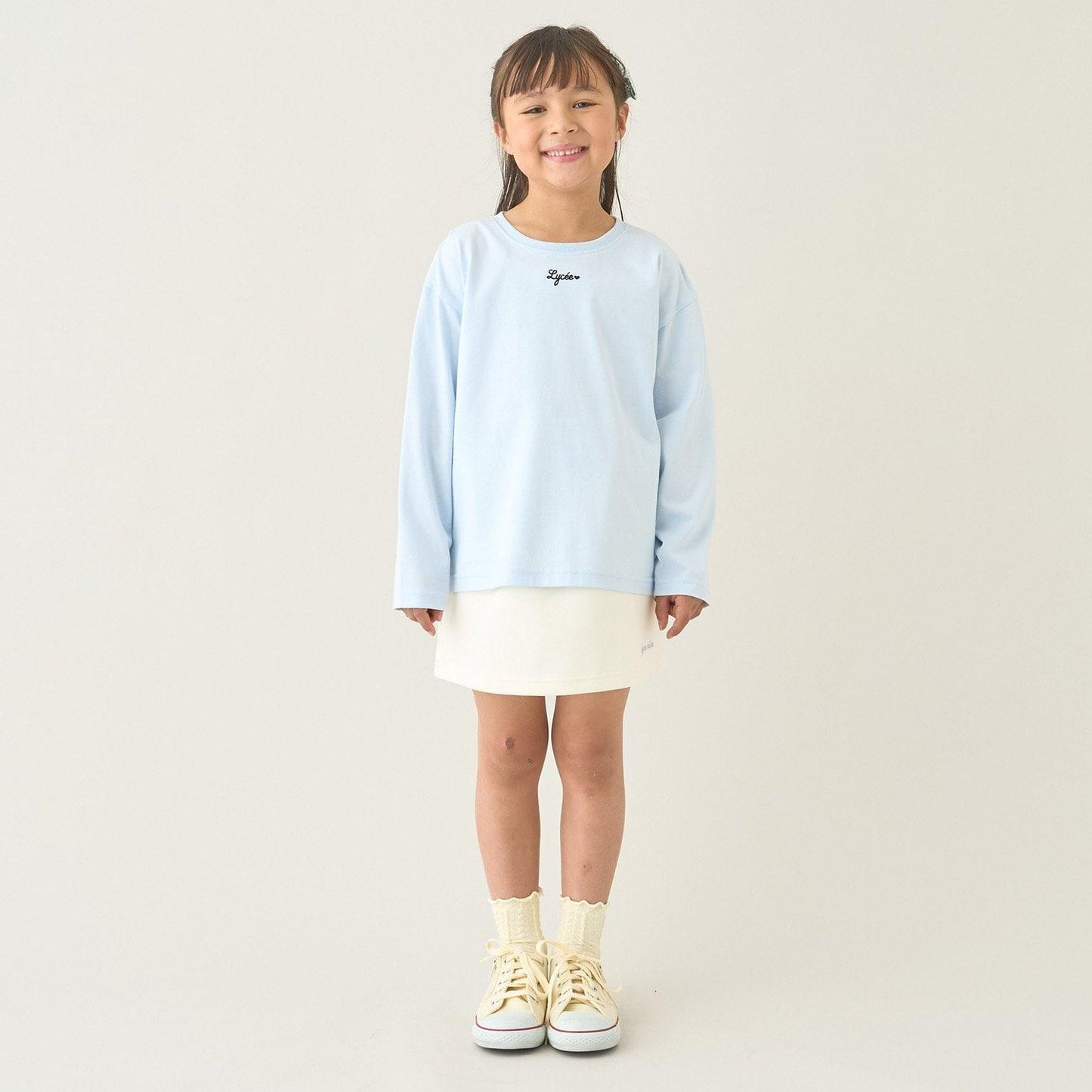 校園適用 衛衣材質蓬鬆設計 內搭安全褲 半身裙