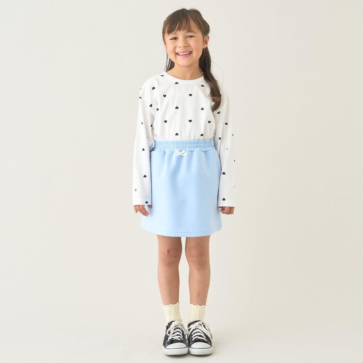 校園適用 衛衣材質蓬鬆設計 內搭安全褲 半身裙