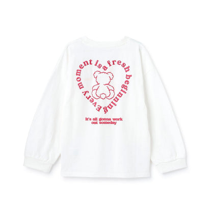 長袖 背部插畫印花 T恤