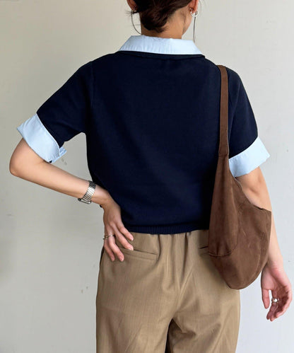 U.S. POLO ASSN. 假兩件短袖POLO衫