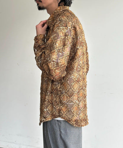 輕透提花全印花襯衫