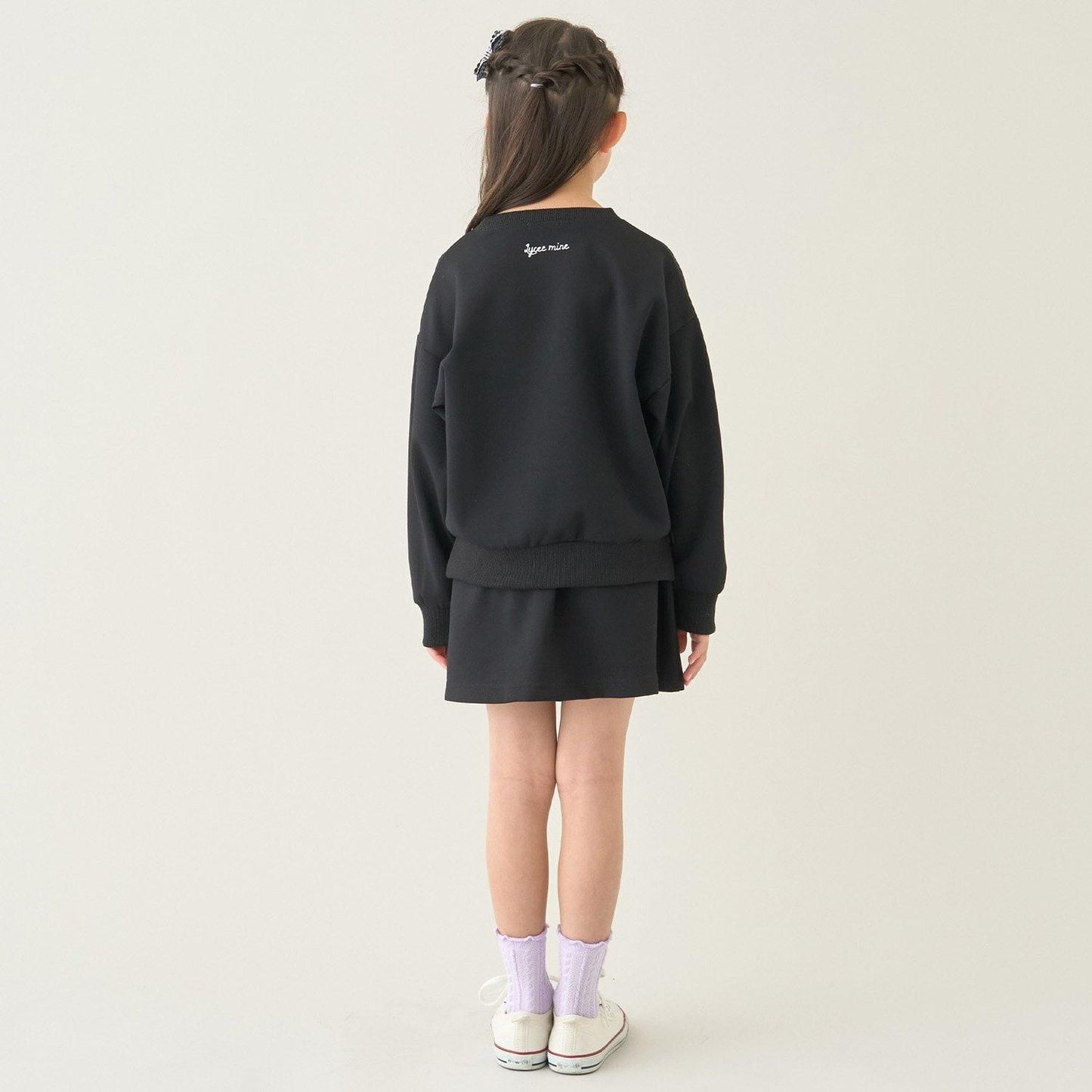 校園適用 衛衣材質蓬鬆設計 內搭安全褲 半身裙