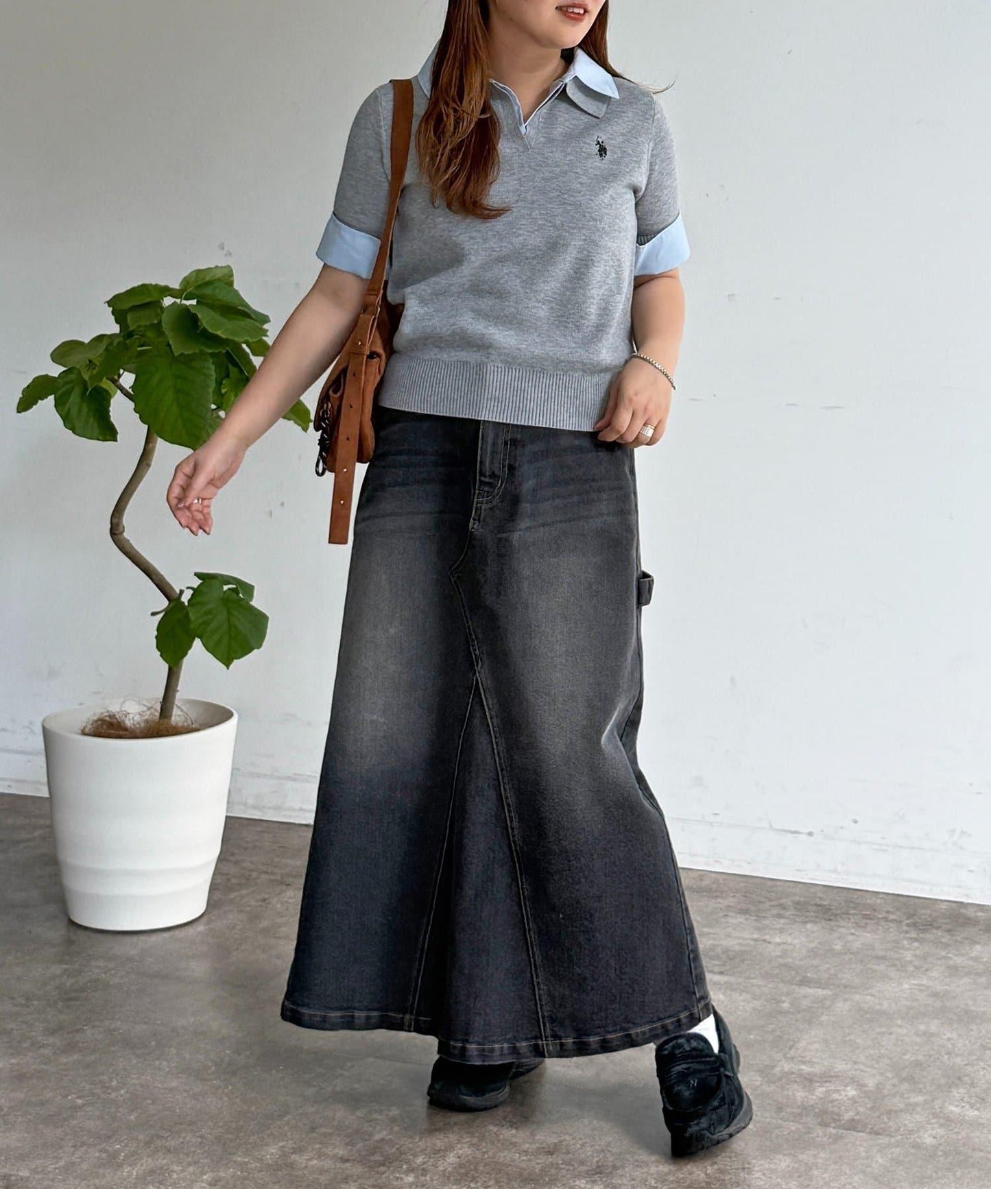 U.S. POLO ASSN. 假兩件短袖POLO衫