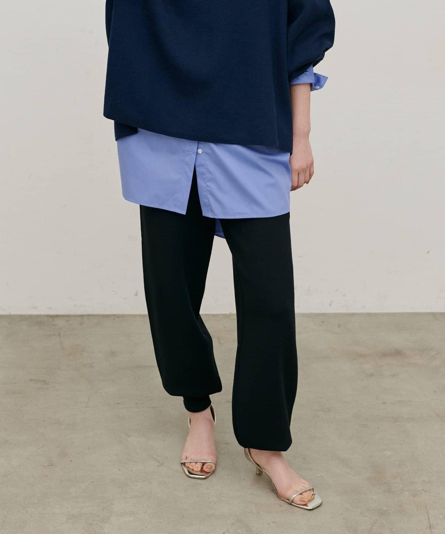 米蘭羅紋針織束腳褲