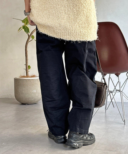 彈力繭型休閒褲