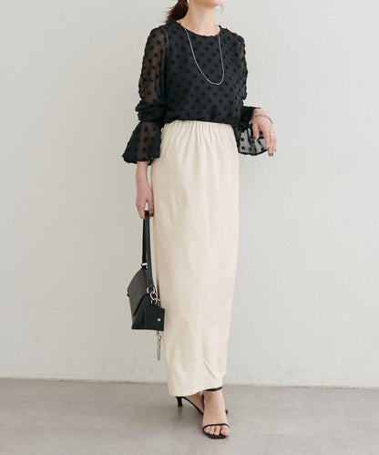 LARUTA 彈力麂皮半身裙