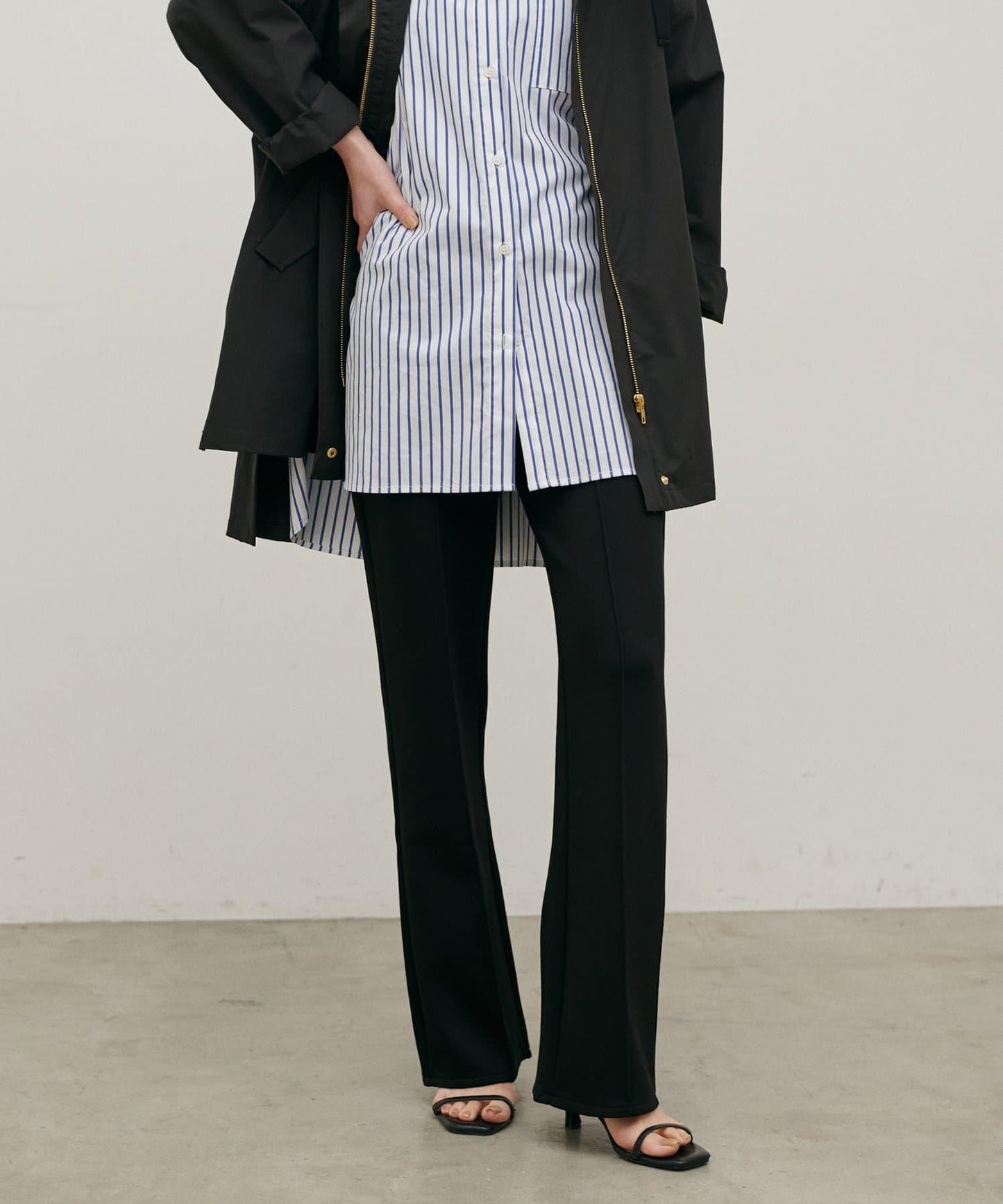 LARUTA 複合面料 微喇 褲子