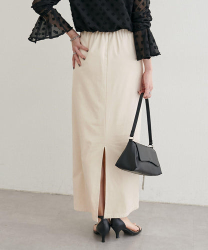 LARUTA 彈力麂皮半身裙