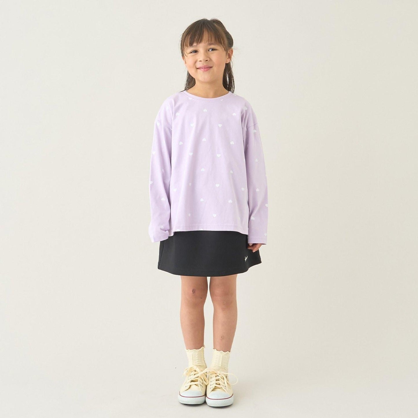 校園適用 衛衣材質蓬鬆設計 內搭安全褲 半身裙