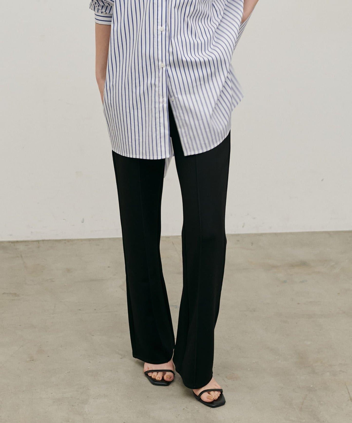 LARUTA 複合面料 微喇 褲子