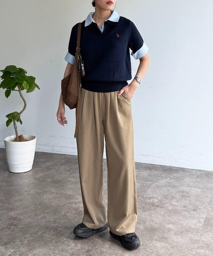 U.S. POLO ASSN. 假兩件短袖POLO衫