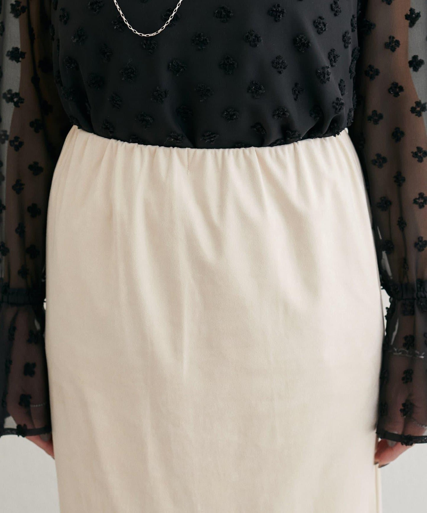 LARUTA 彈力麂皮半身裙