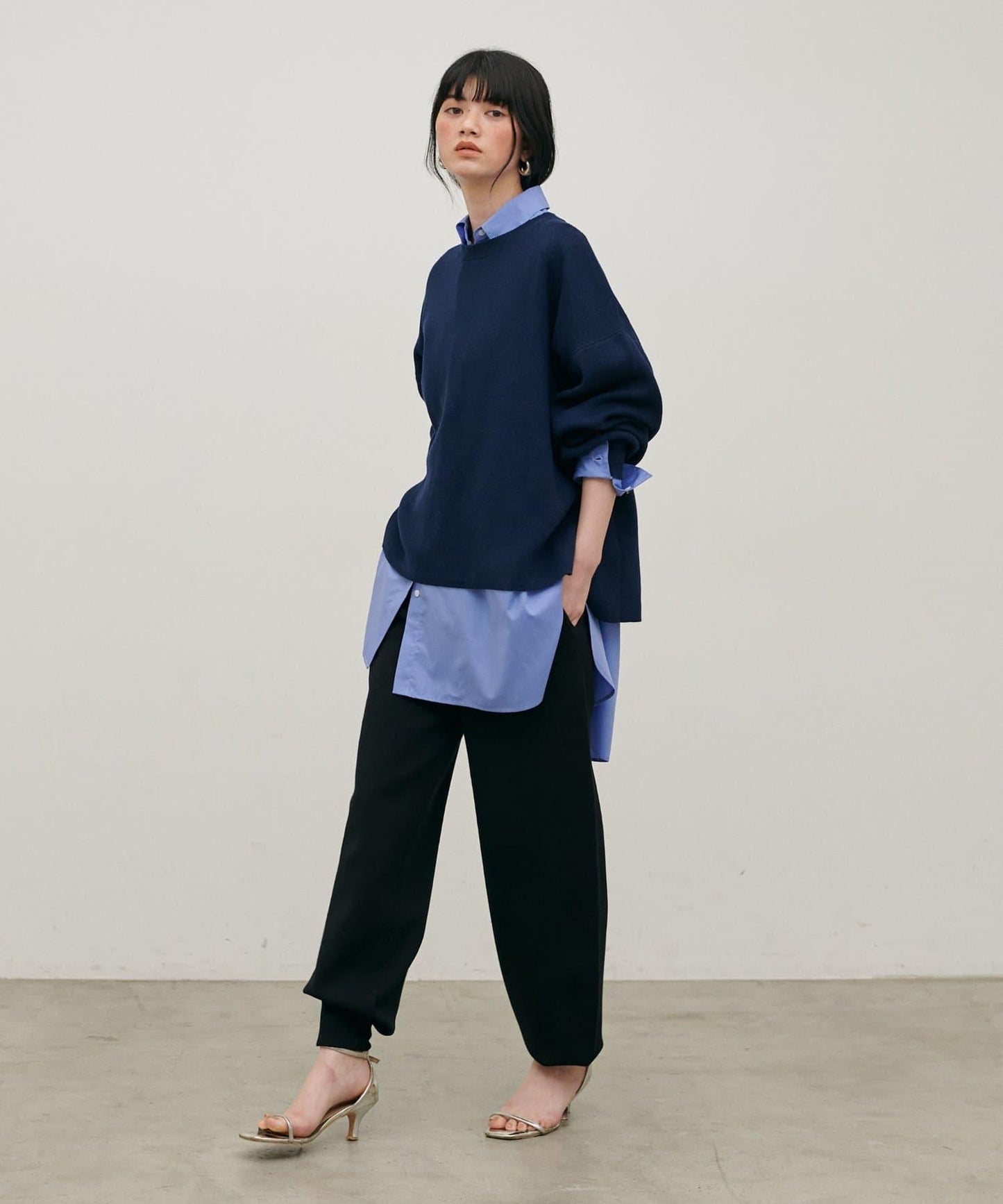 米蘭羅紋針織束腳褲