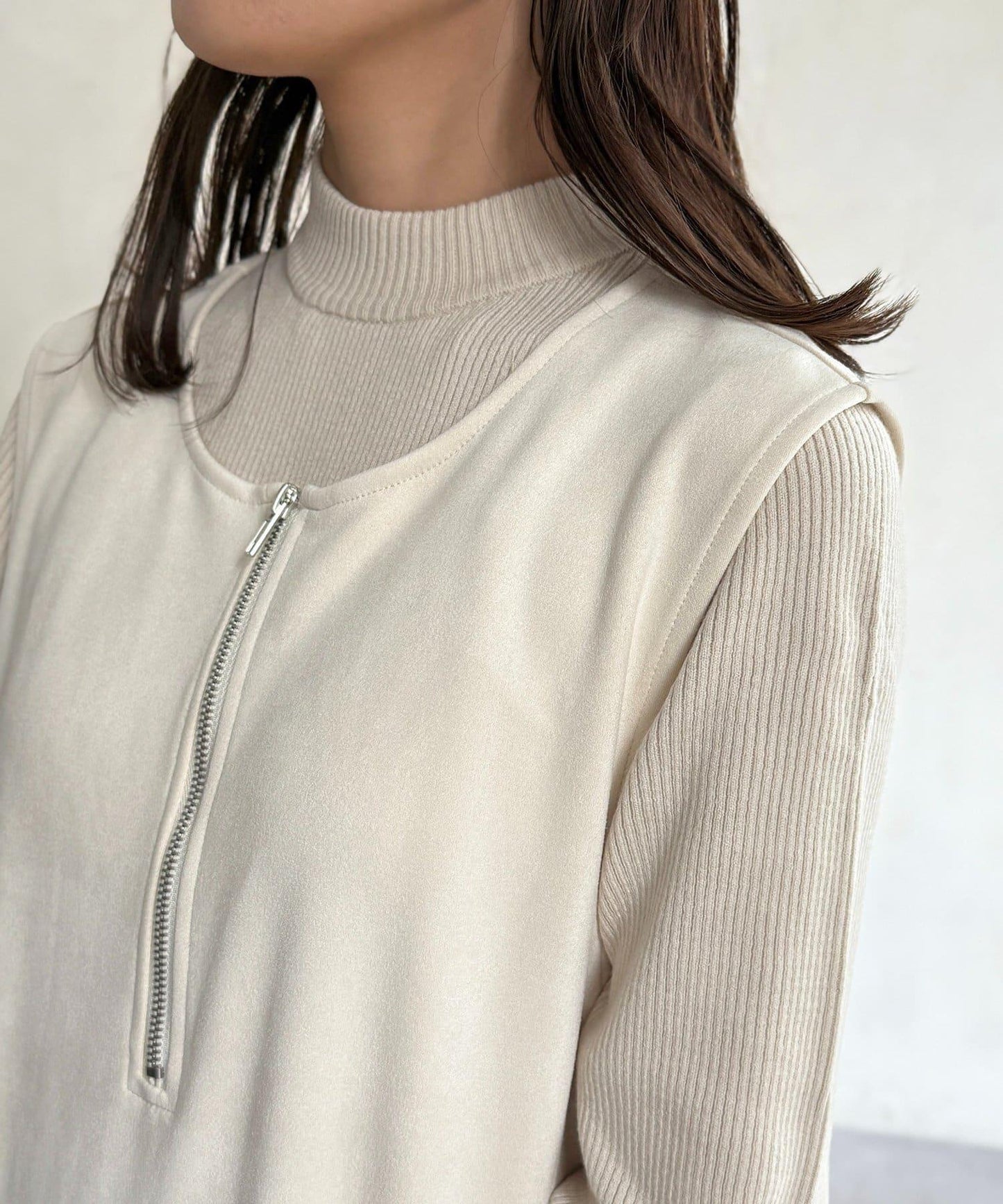 內搭套裝 仿麂皮 吊帶連衣裙