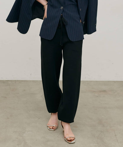 米蘭羅紋針織束腳褲