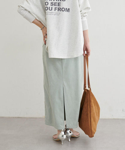 LARUTA 彈力麂皮半身裙